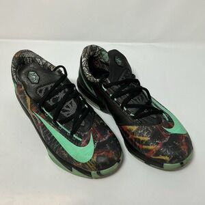 Nike KD 6 All Star Gumbo League Illusion 599477-900 Green Glow/Black Size 4.5Y